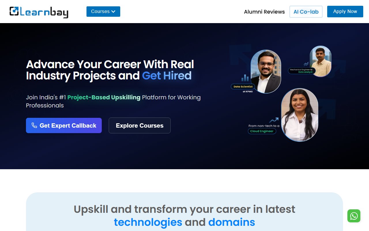 Learnbay live website benchmark preview