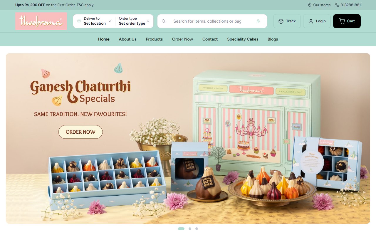 Theobroma live website benchmark preview