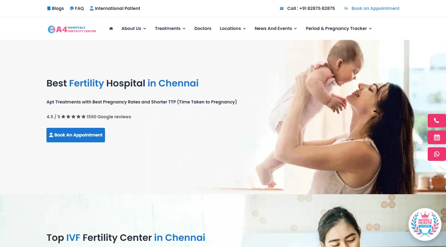 A4 Fertility Centre - Custom Website & Web App Case Study by WEBBUILDLABS
